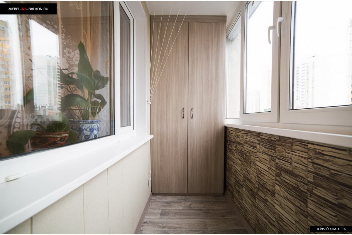 Отделка балкона