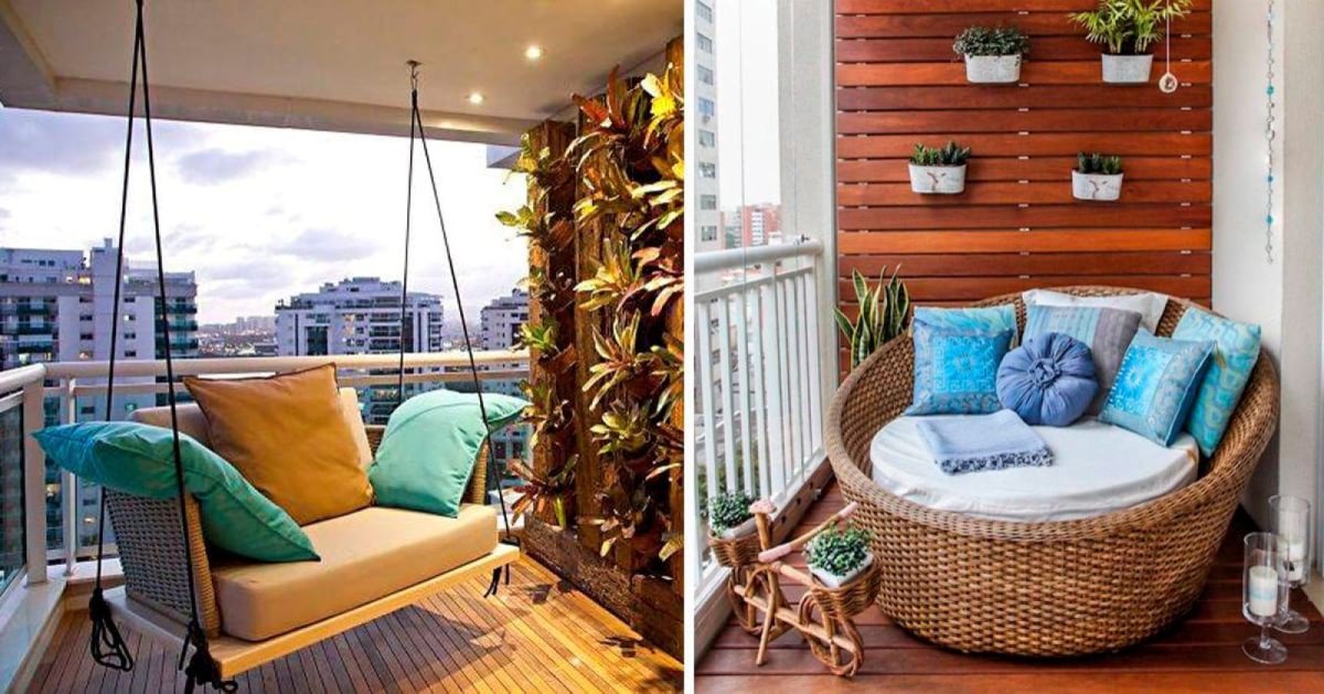 Качели на балкон подвесные