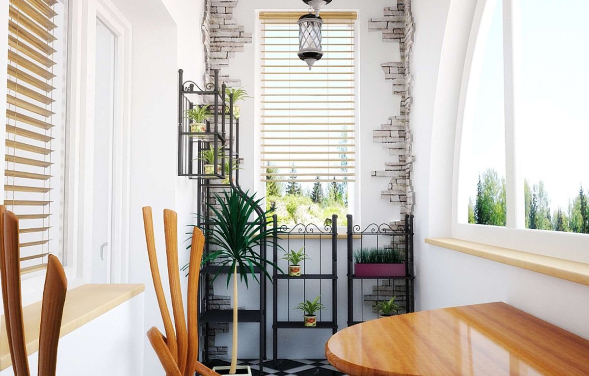 Лоджия совмещенная с комнатой п44т