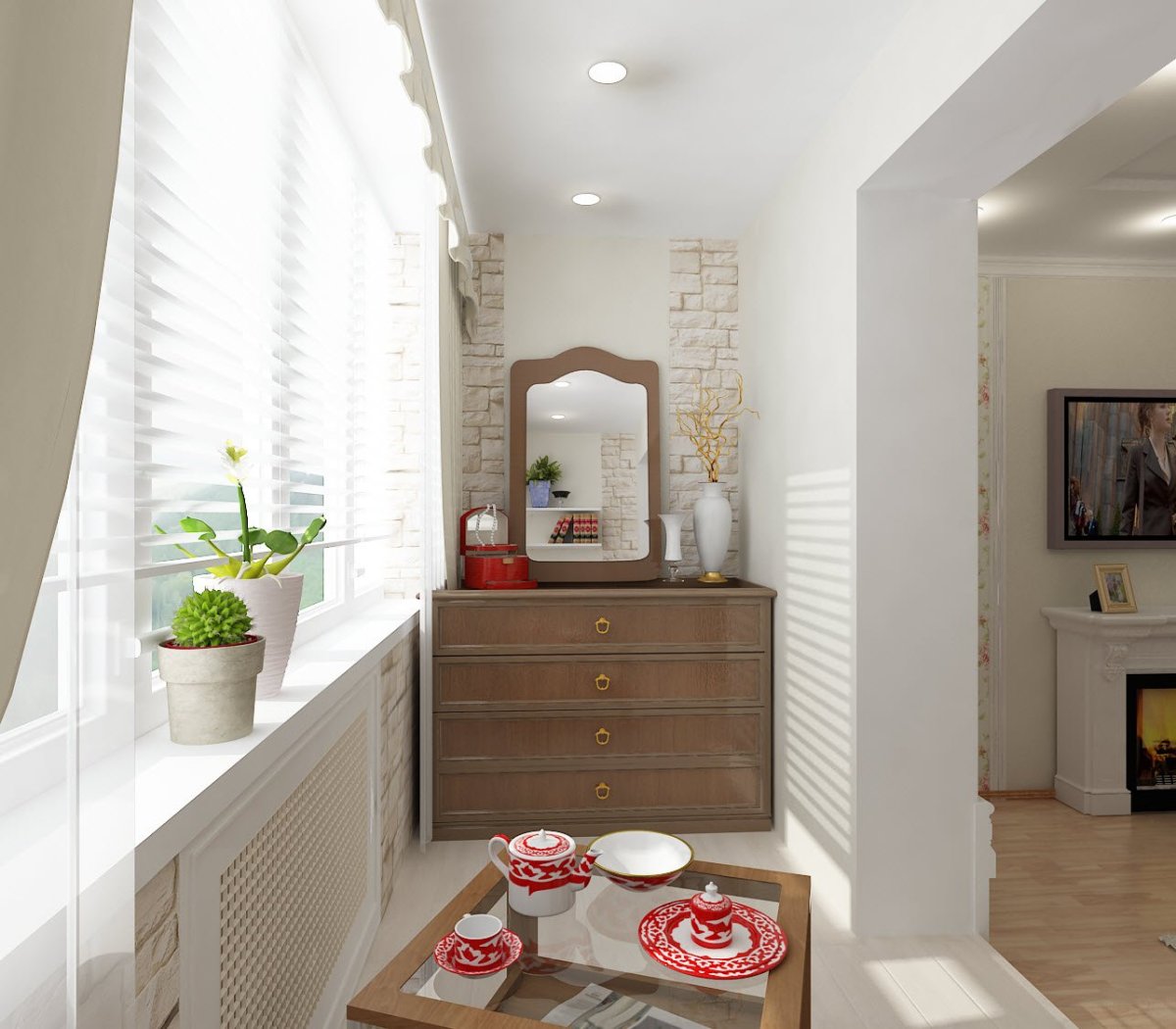 Шторы на балконный проем