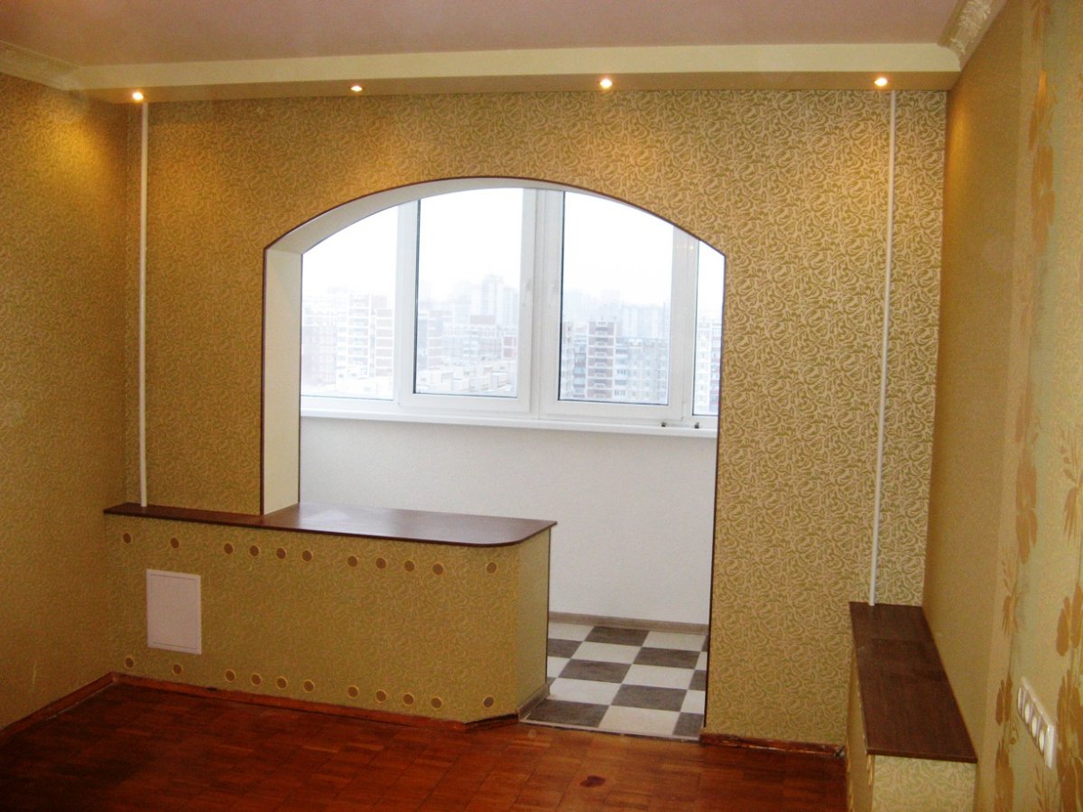 Оконный проем на лоджию