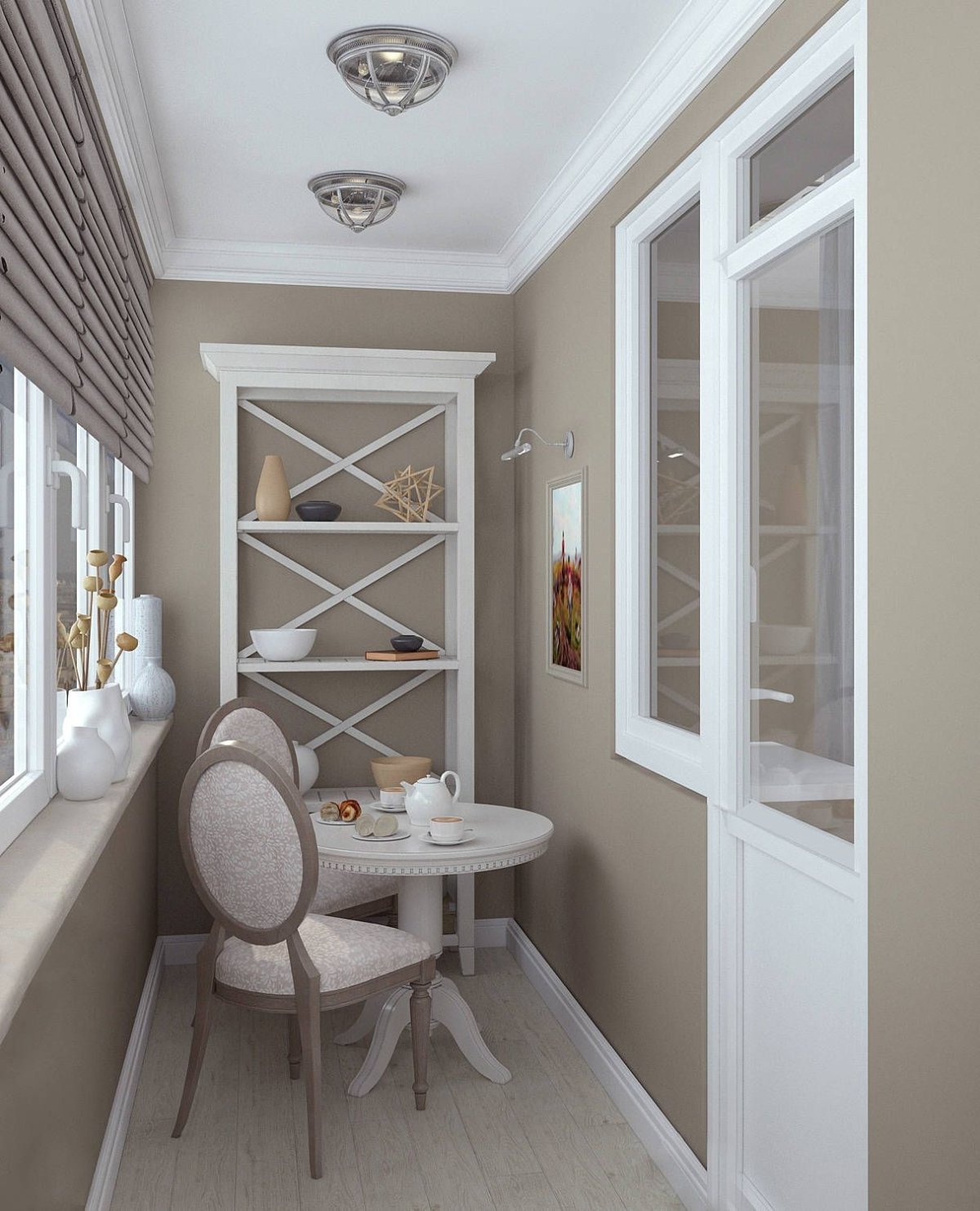 Балкон совмещенный с комнатой