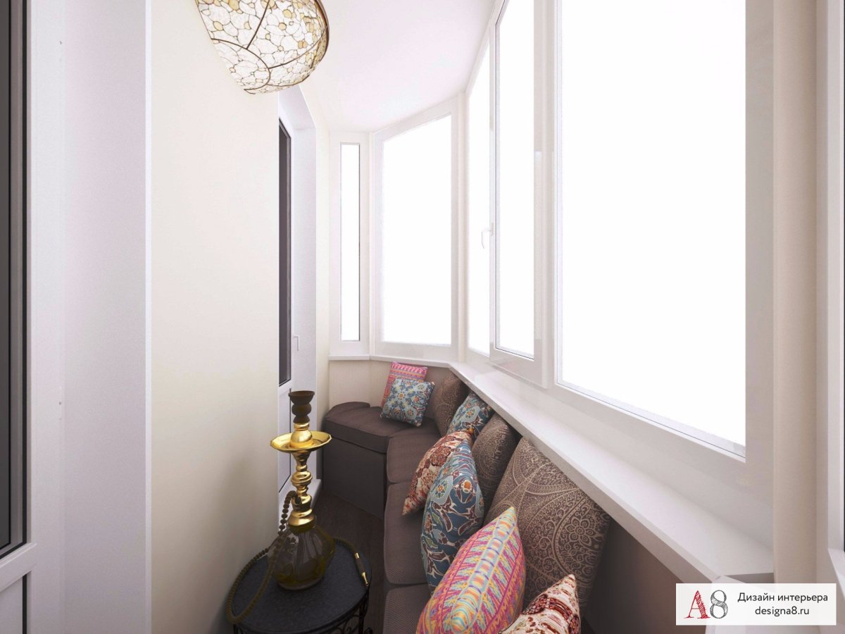 Балкон в трешке п44