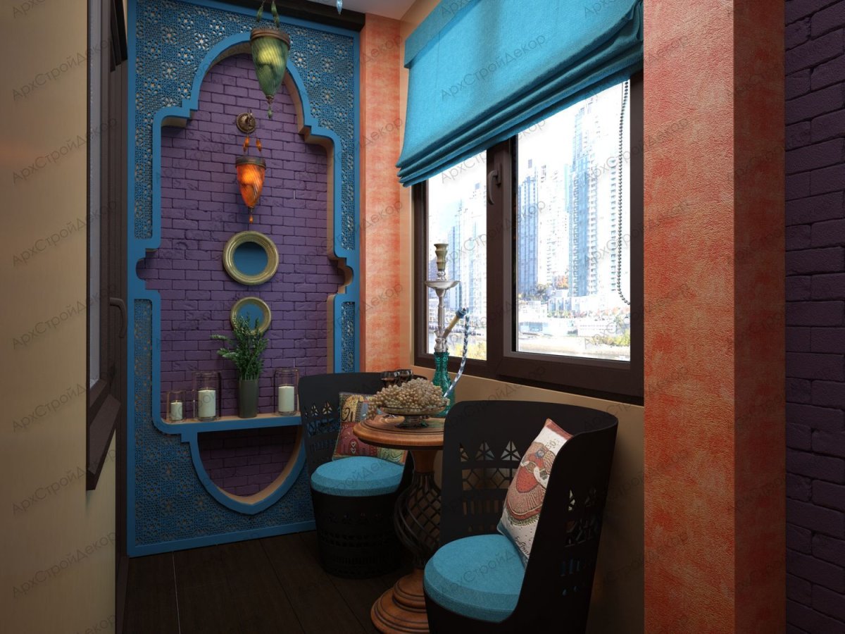 Балкон в Восточном стиле