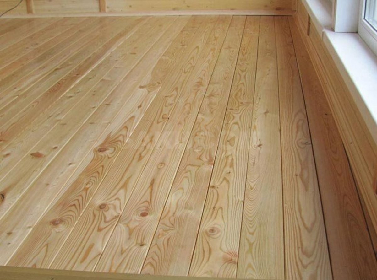 Деревянный пол на террасе