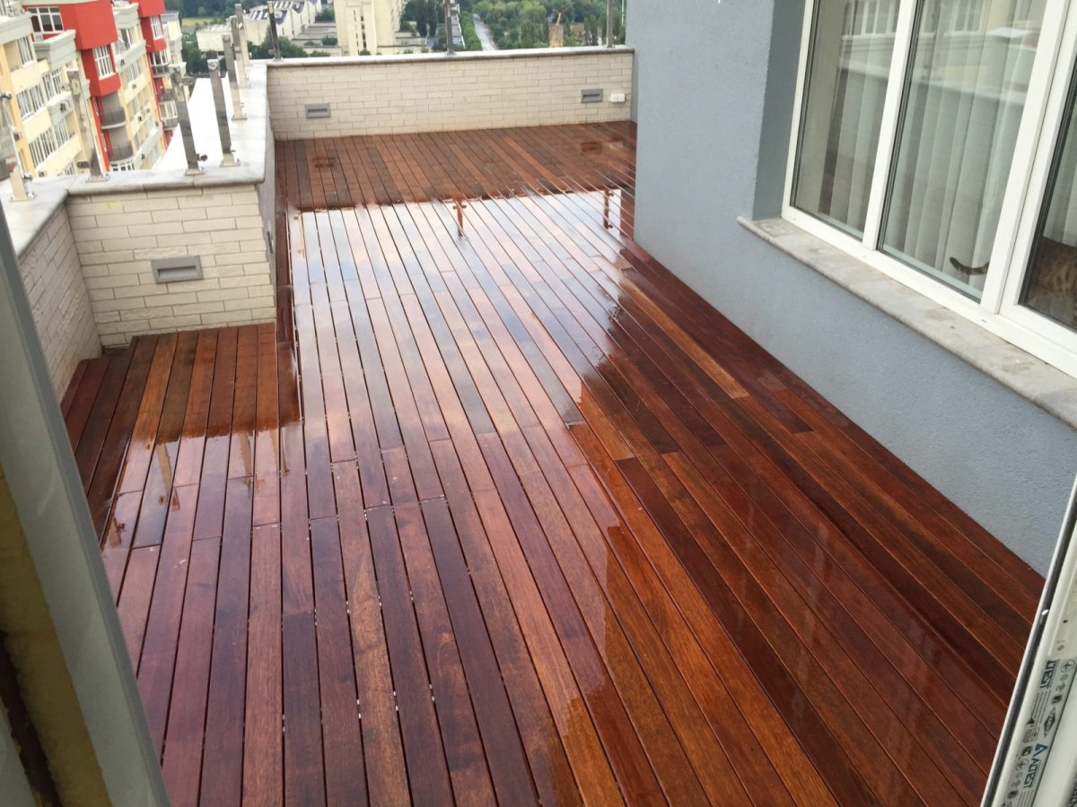 Террасная доска в баню на пол