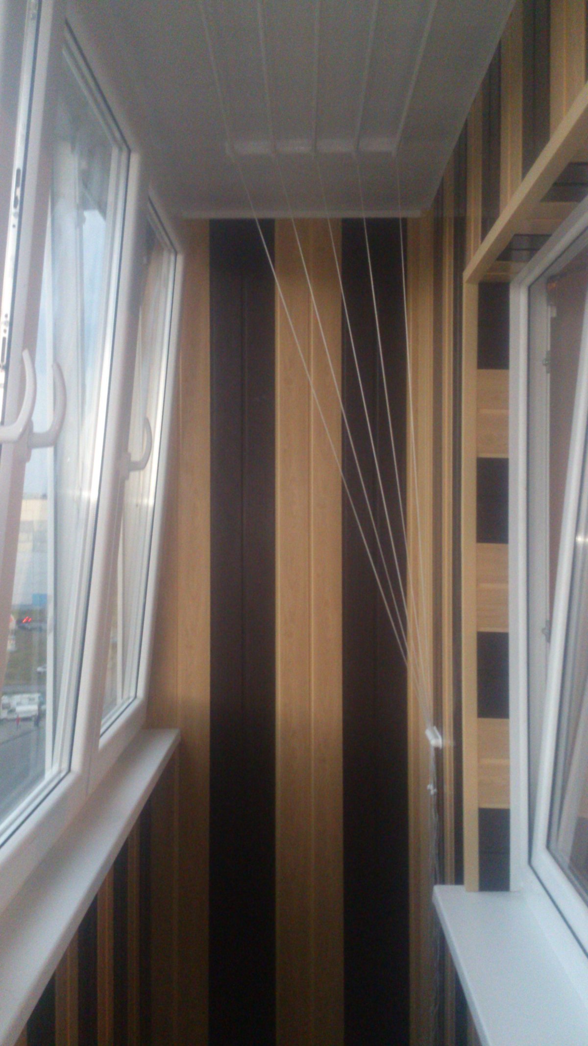 Панели из МДФ для стен на балконе