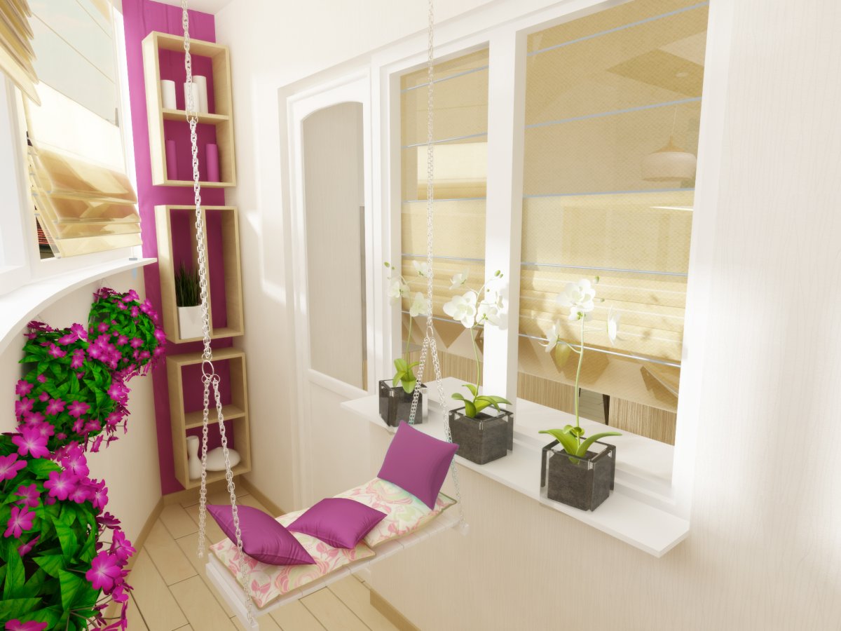 Дизайнерские идеи для балкона