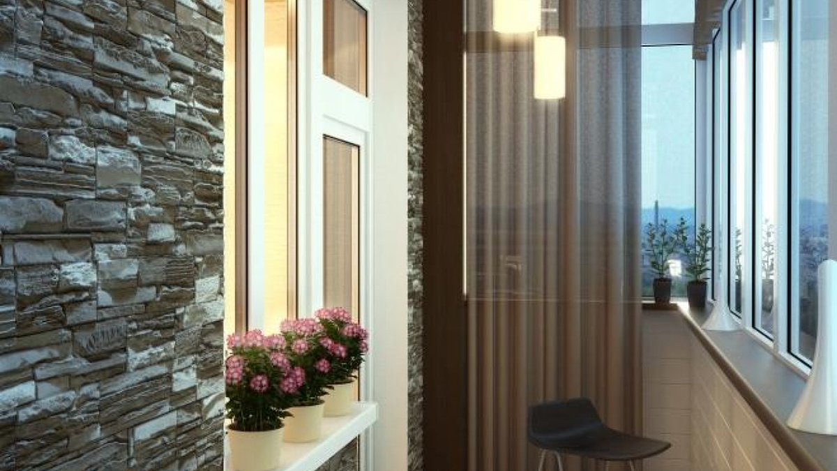 Отделка лоджии