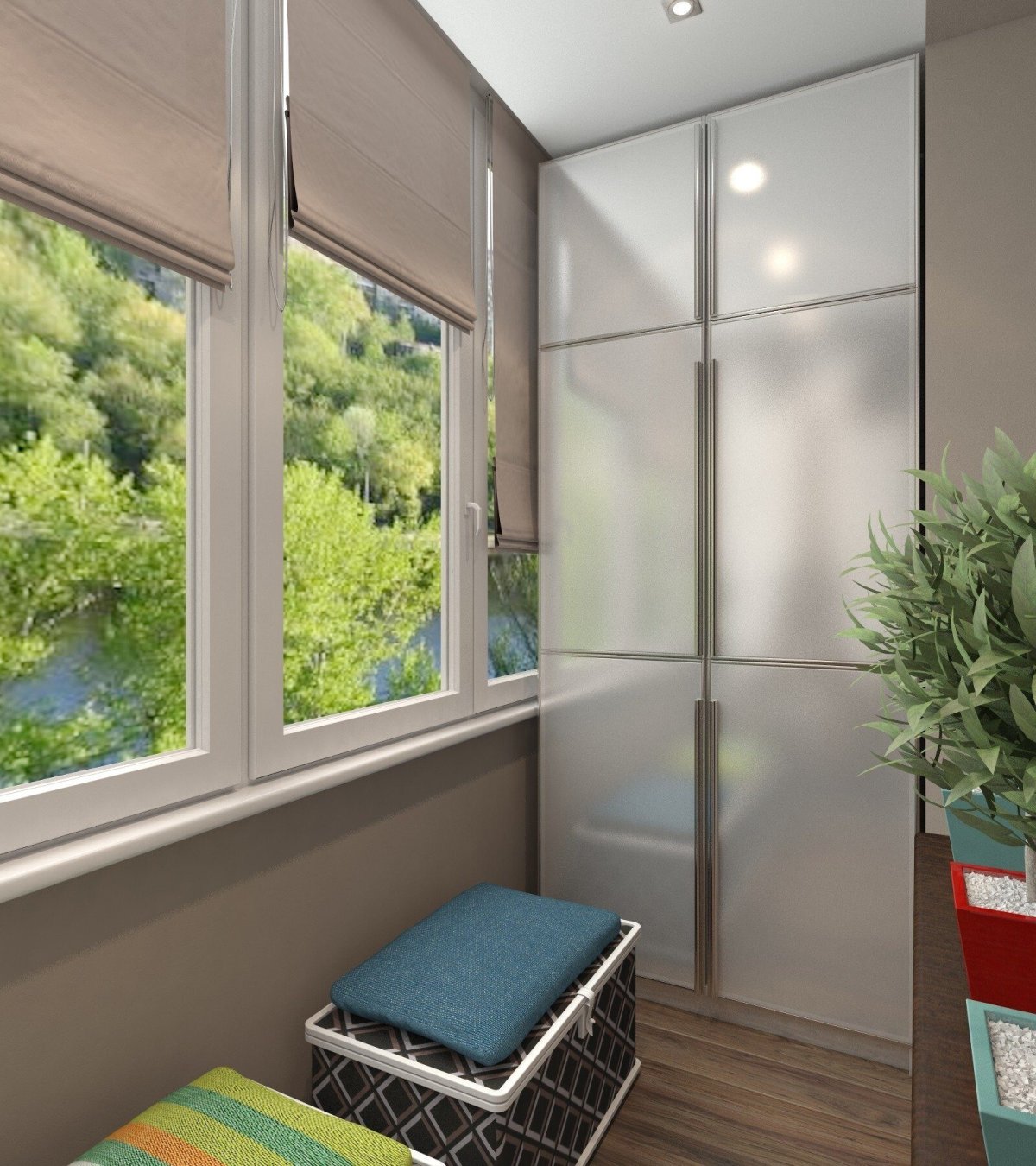 Шкафы для балкона и лоджии