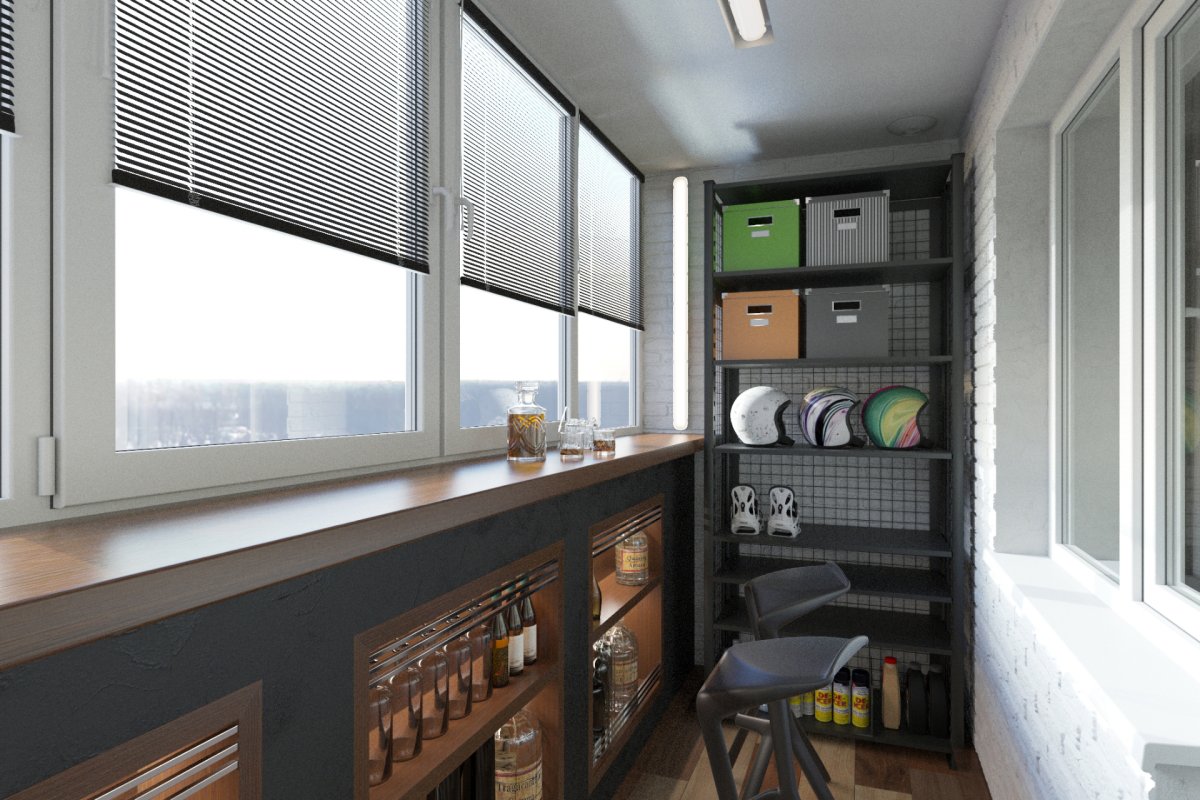 Лофт балкон