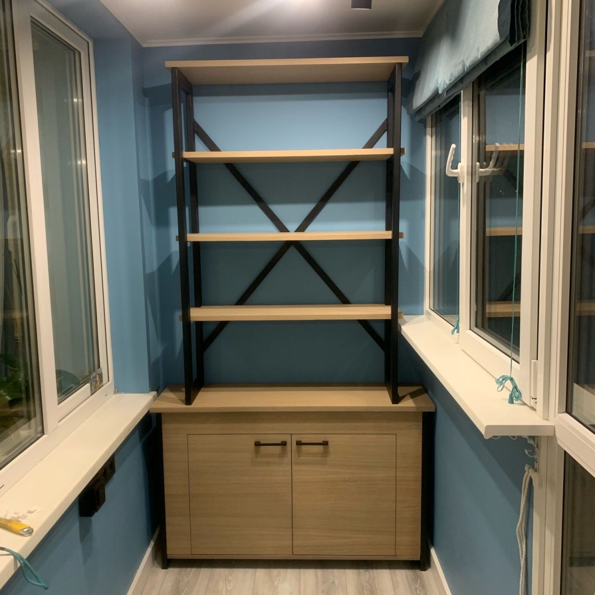 Отделка лоджии в стиле лофт