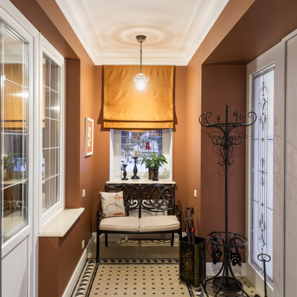 Лоджия в британском стиле