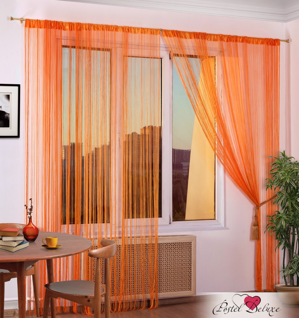 Нитяные шторы для зонирования пространства