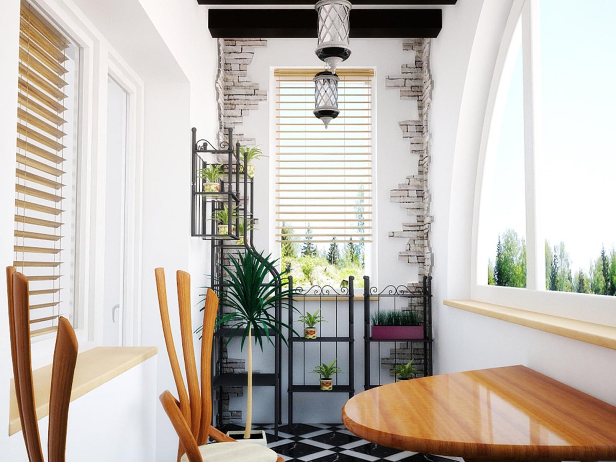 Интерьер лоджии