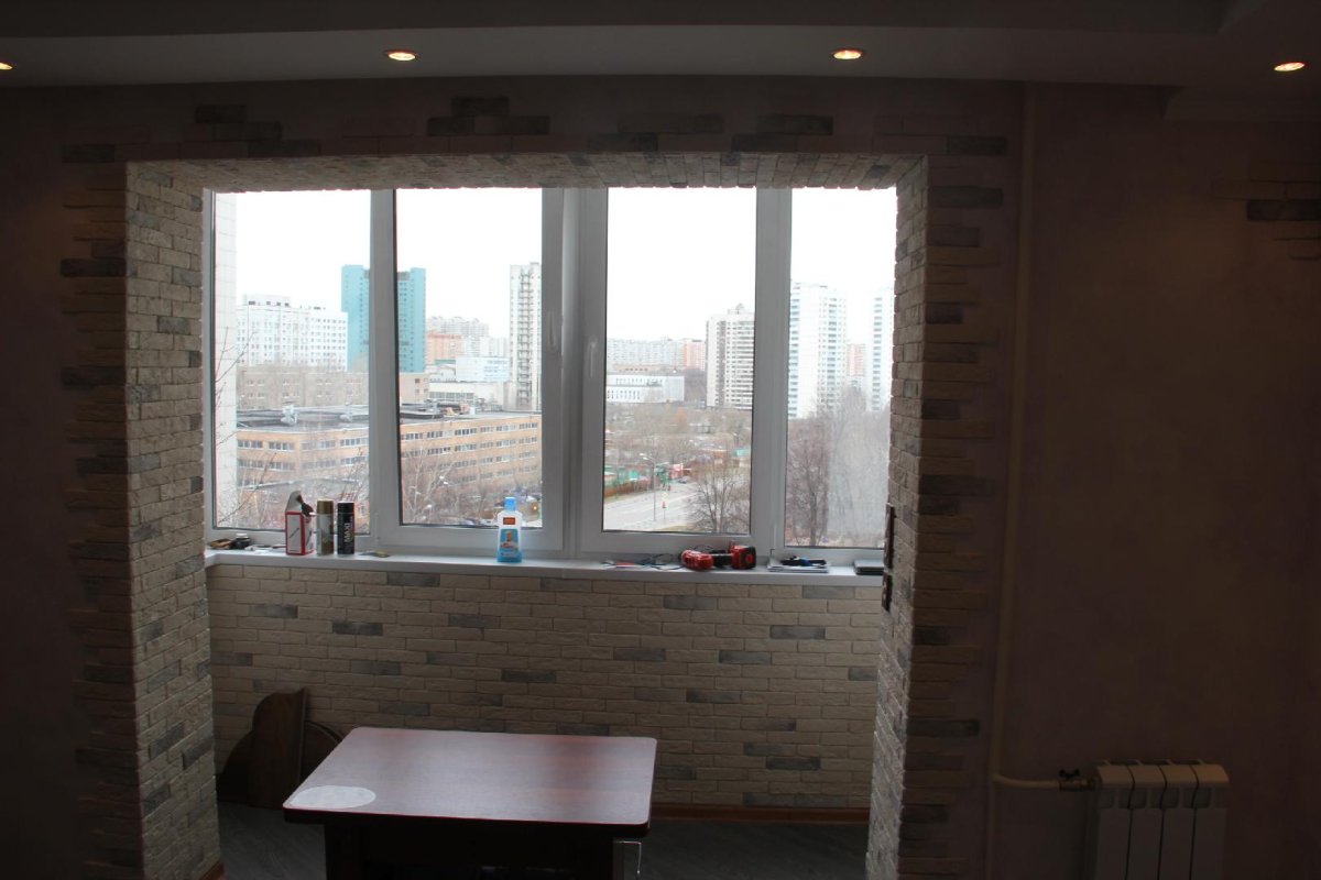 Оригинальная отделка балкона