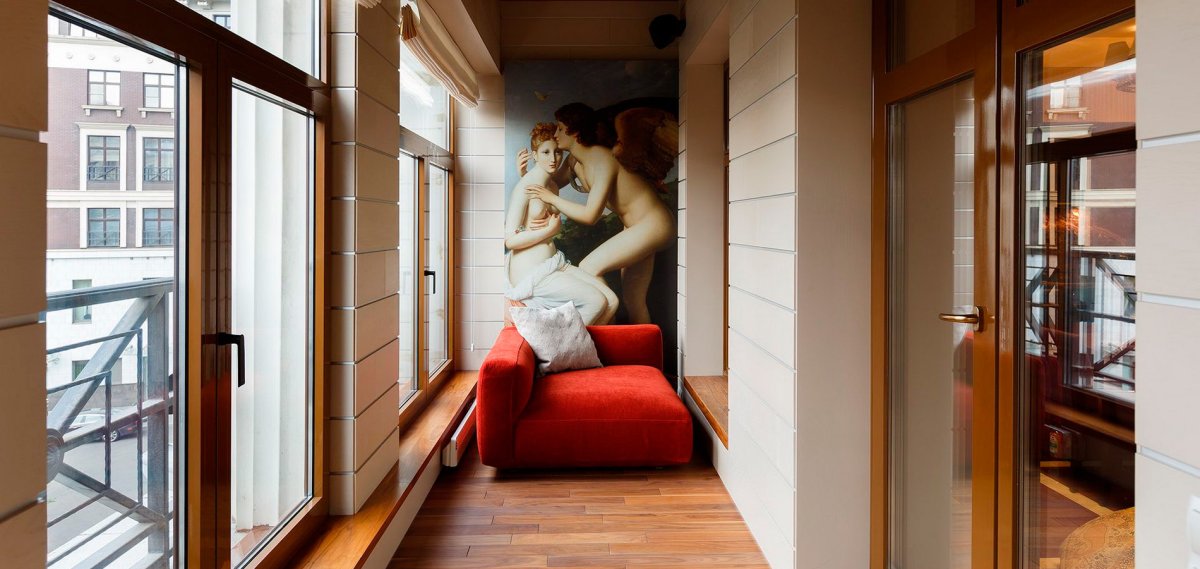 Лоджия утепленная в интерьере