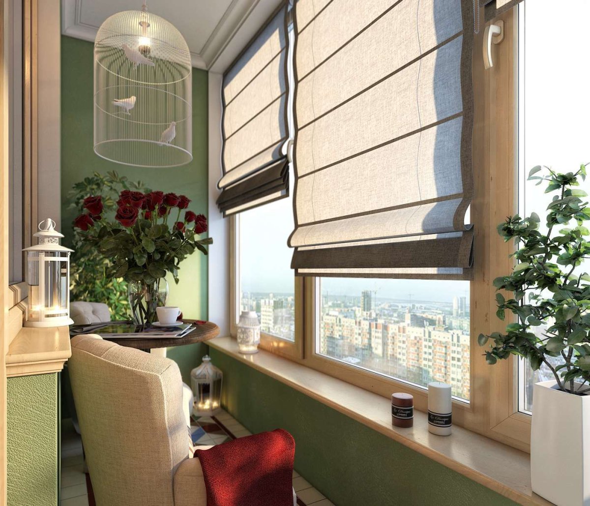 Интерьер кухни 7м2 с выходом на балкон