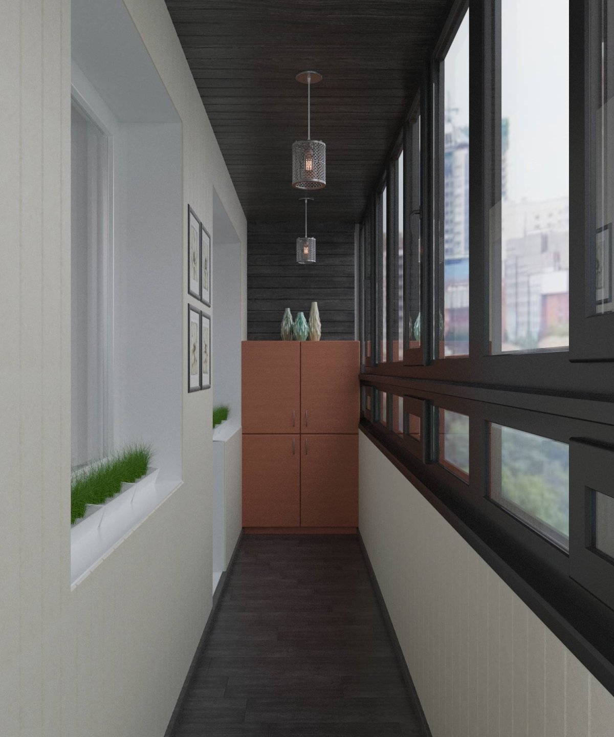 Балкон отделка Минимализм