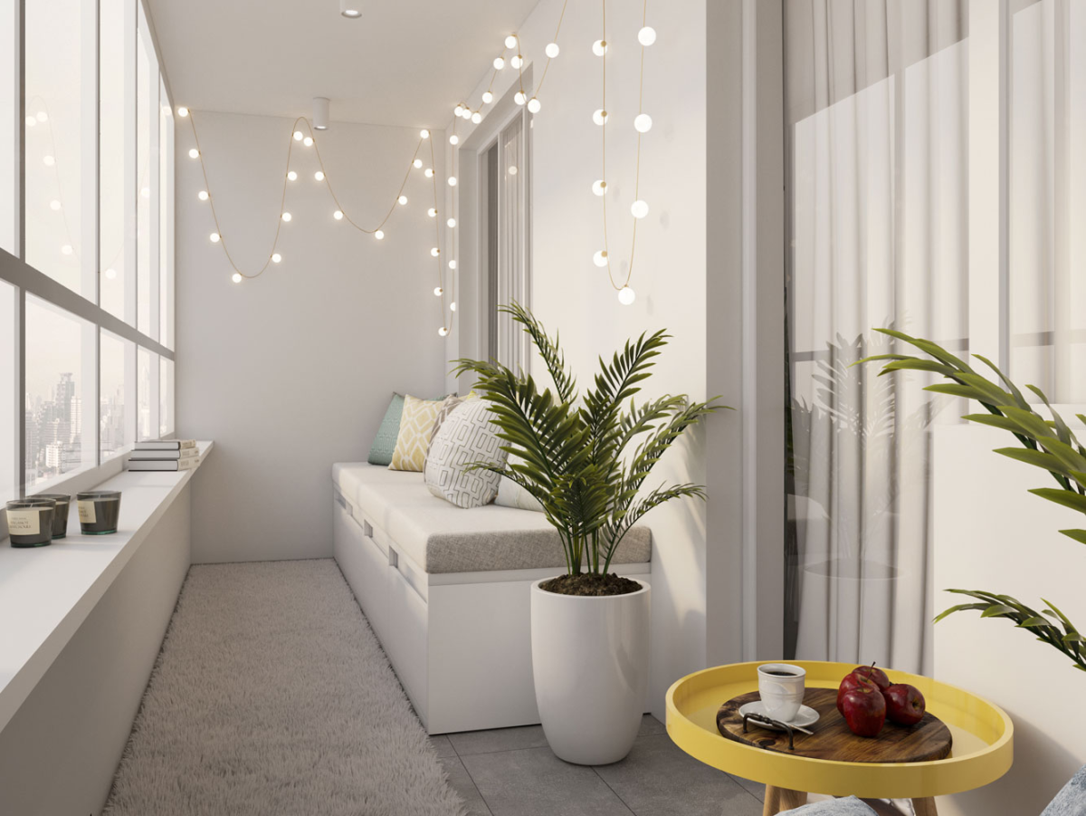 Белая лоджия