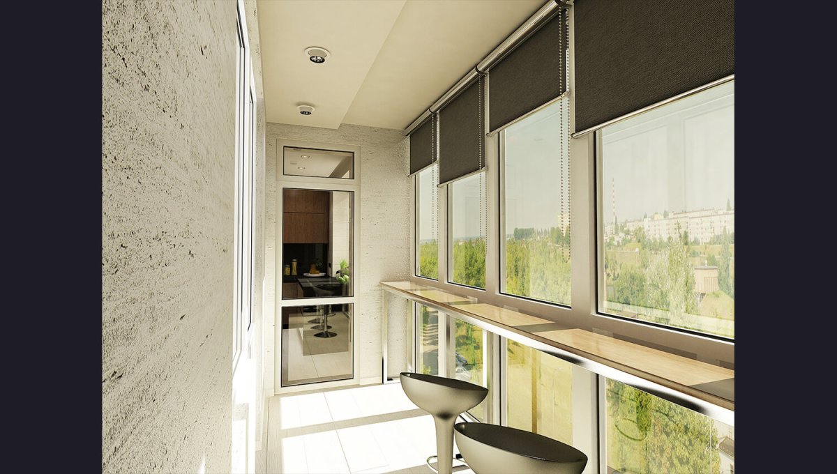 Минималистичный балкон