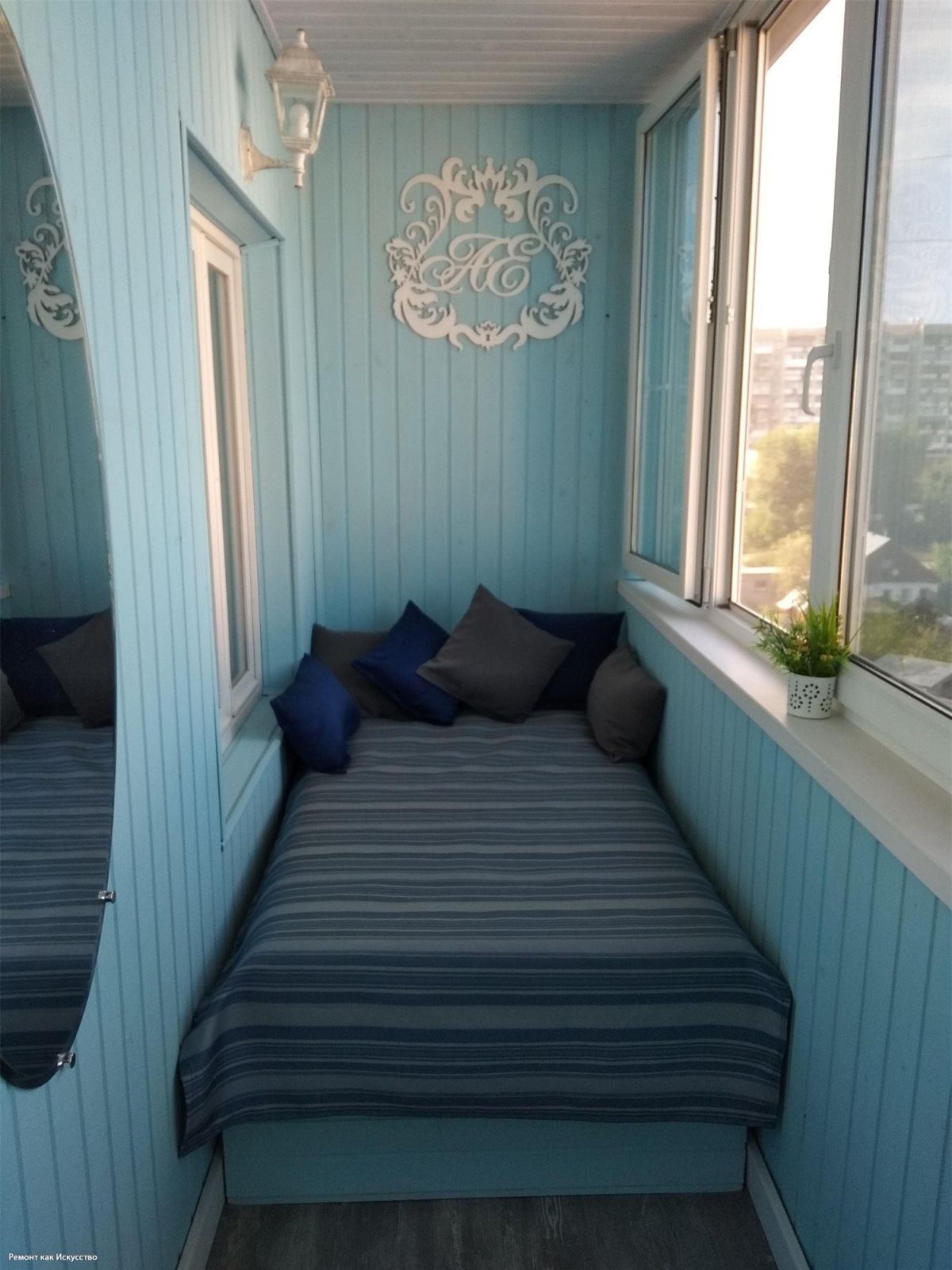 Открытый балкон отделка