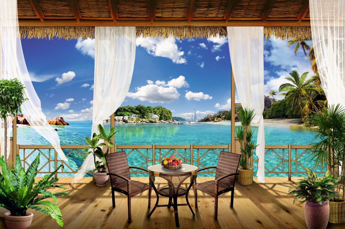 Вид на море с террасы