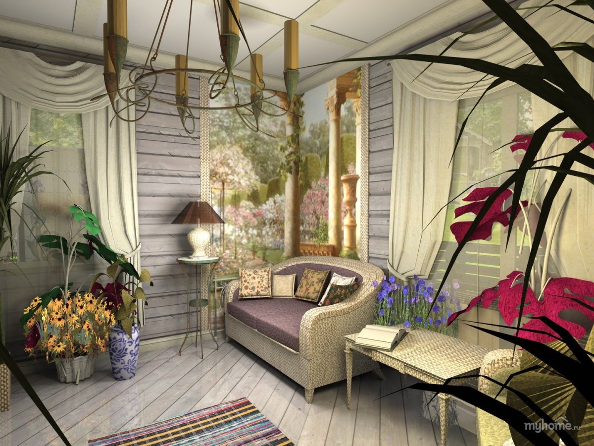 Зимний сад в стиле Прованс