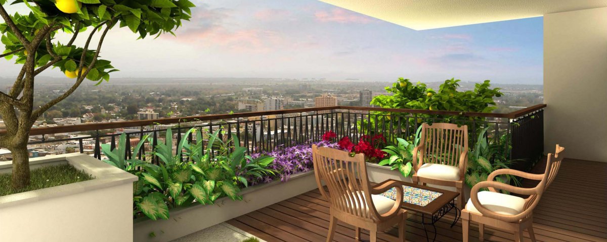 Фотообои столик на террасе