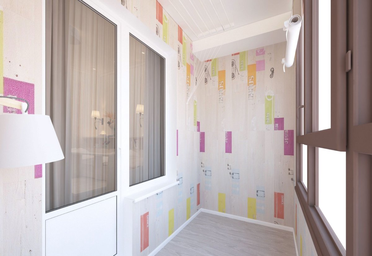 Лоджия дизайн интерьера фото из полиуретана