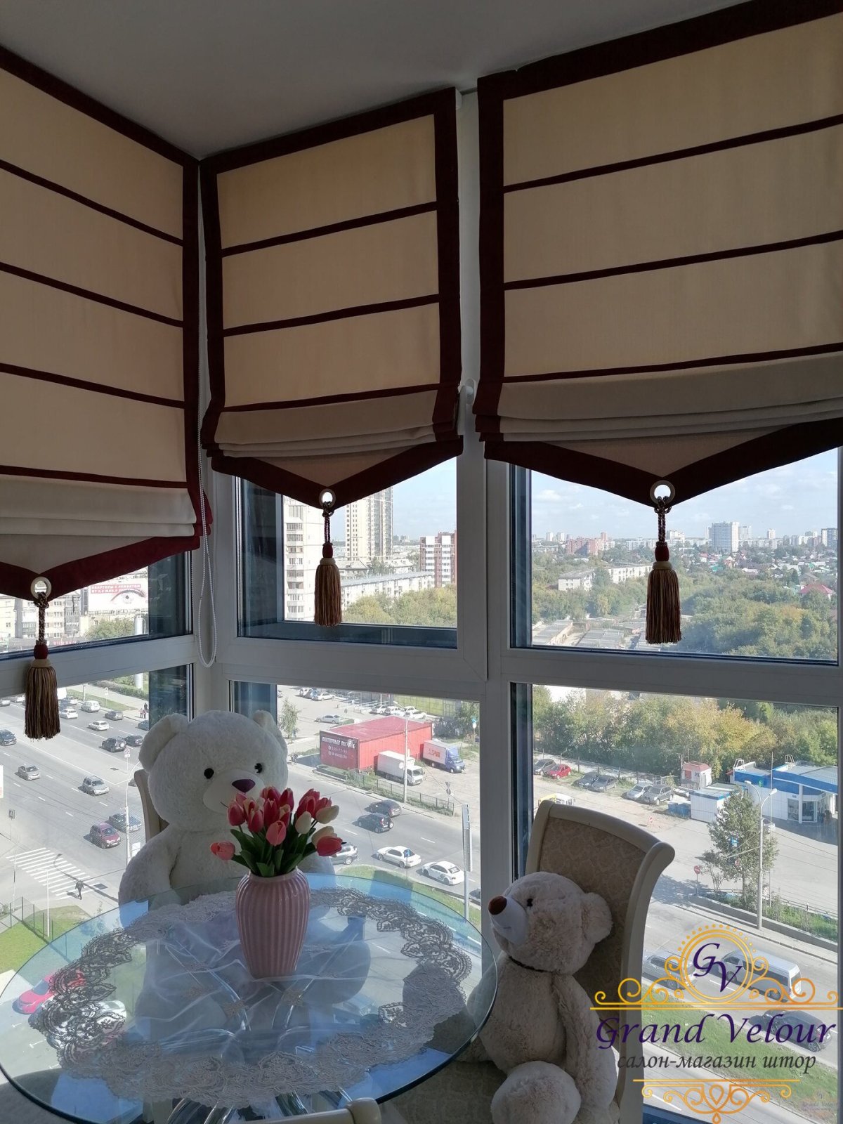 Римские шторы на кухню