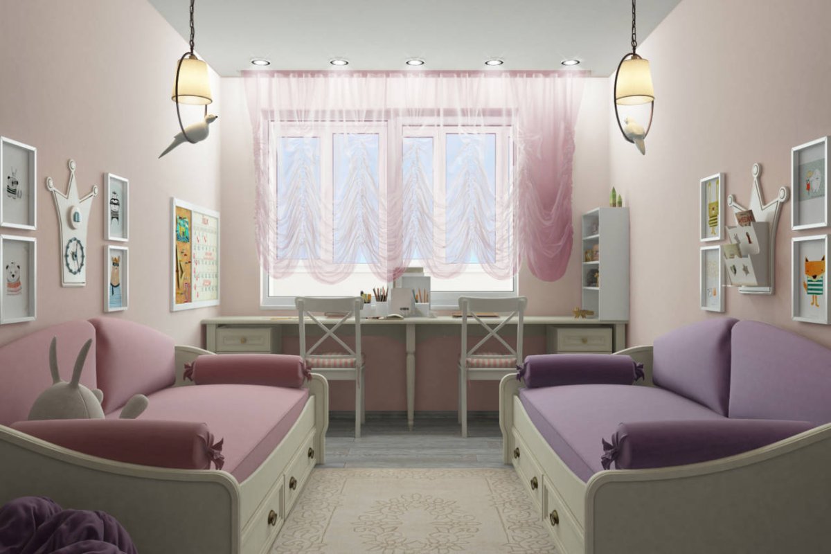 Спальня для двух девочек