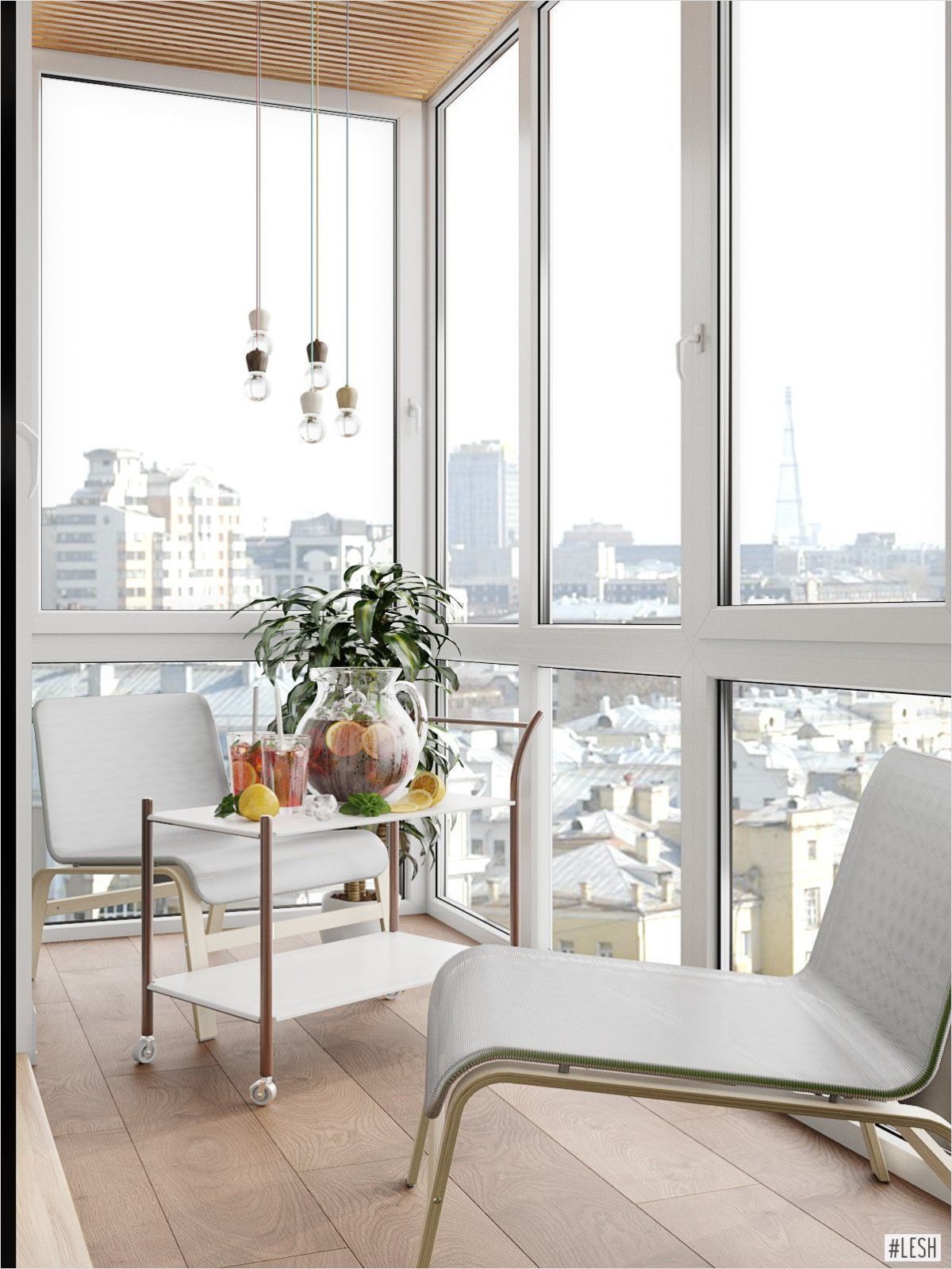 Обеденная зона на подоконнике