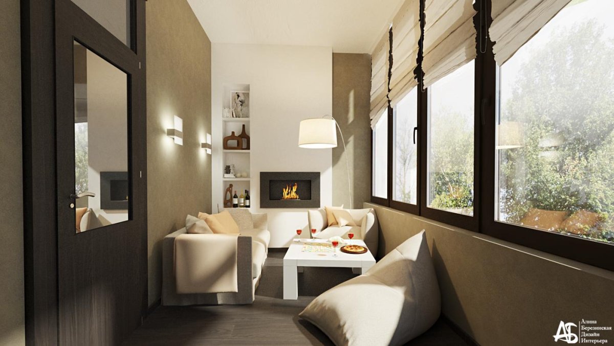 Гостиная 15 кв м в современном стиле