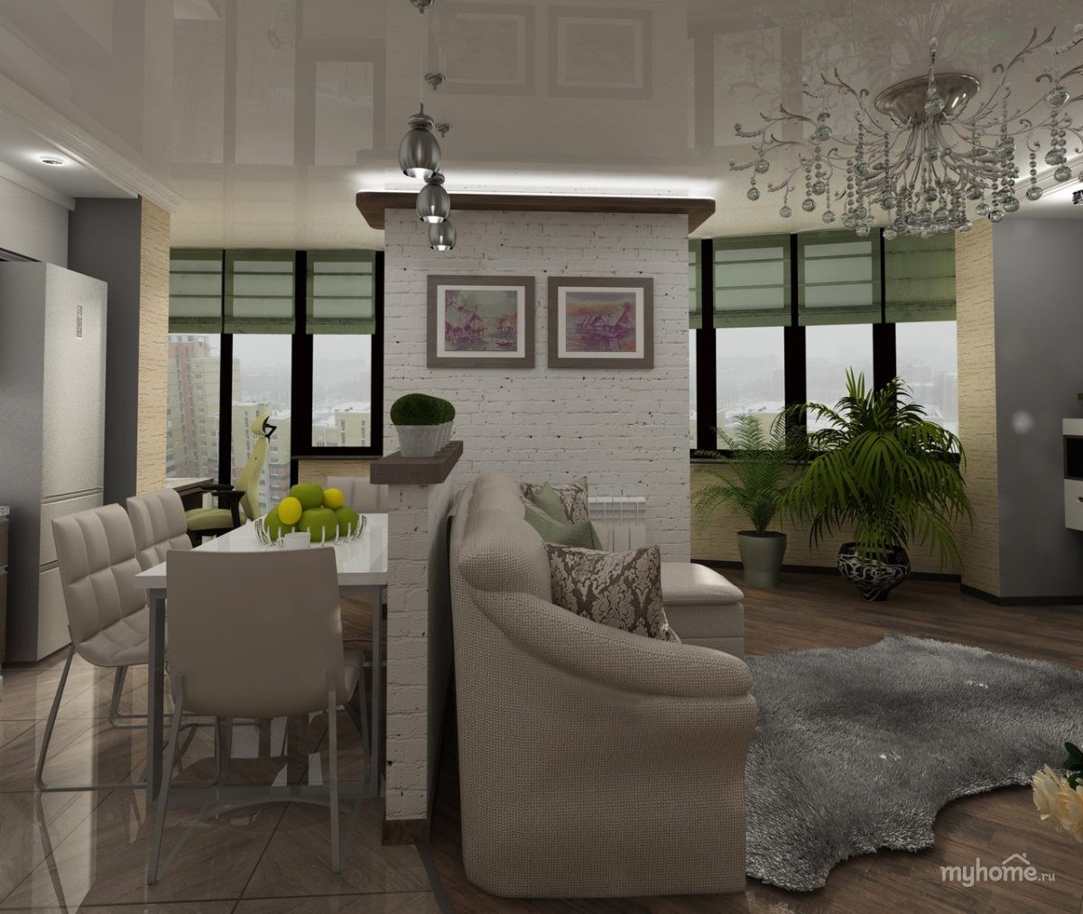 Лоджия продолжение комнаты