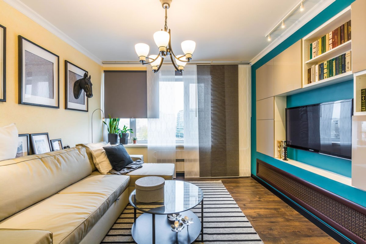 Современный интерьер в бежевых тонах