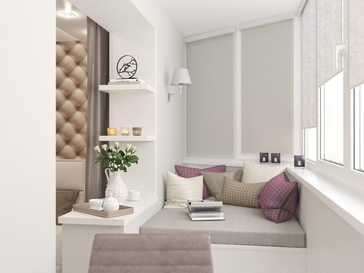 Подиум на балконе для хранения