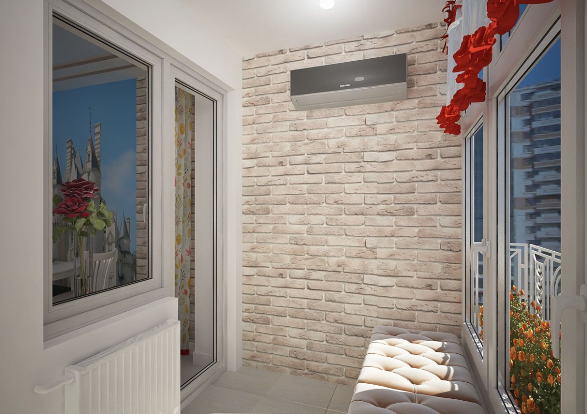 Отделка балкона