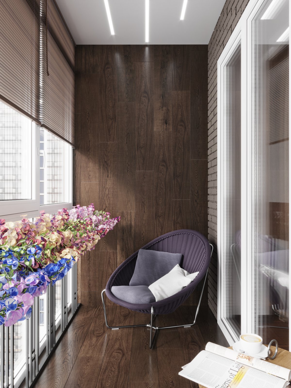 П44 остекление балкона в пол