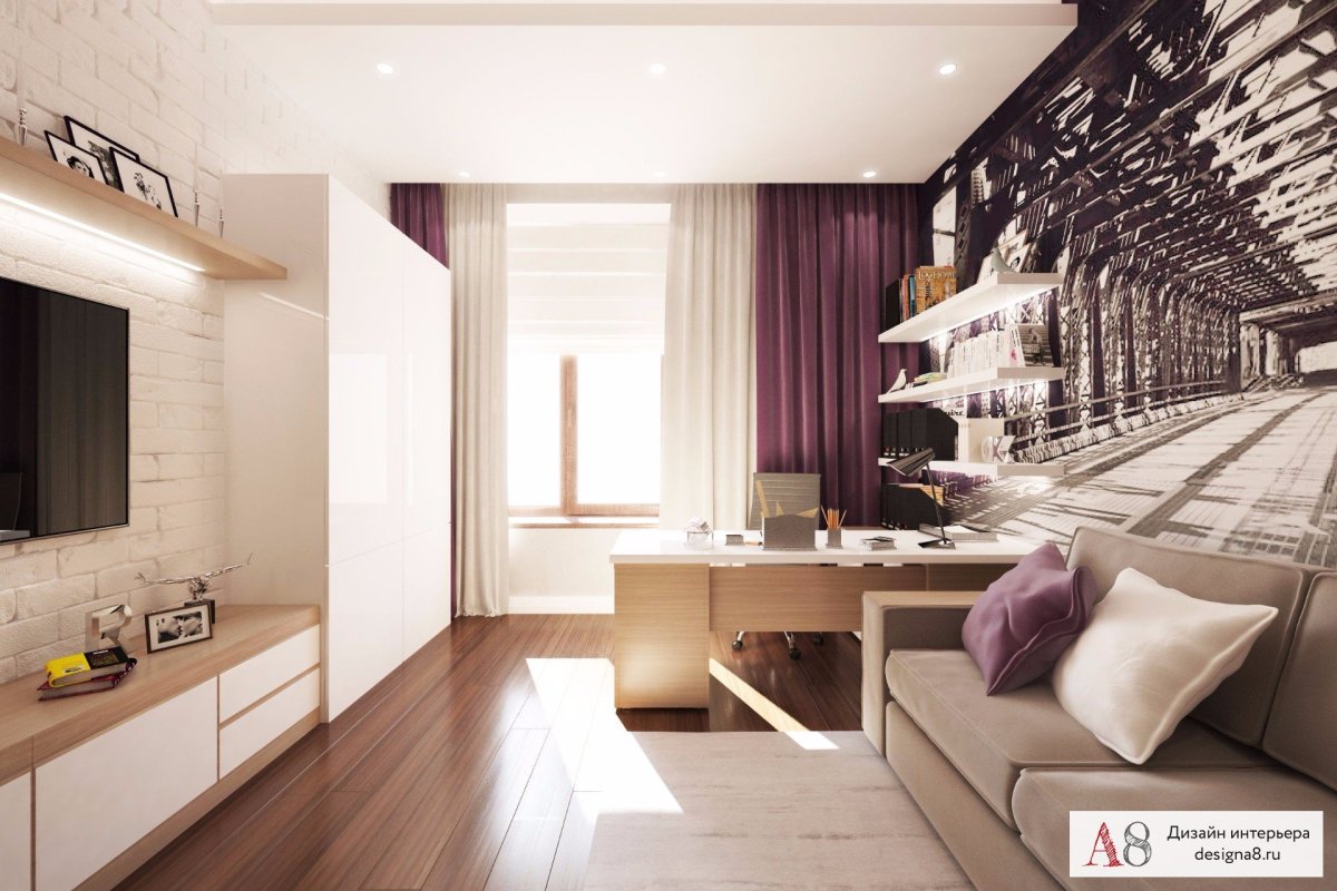 Дизайнер интерьера трехкомнатной квартиры