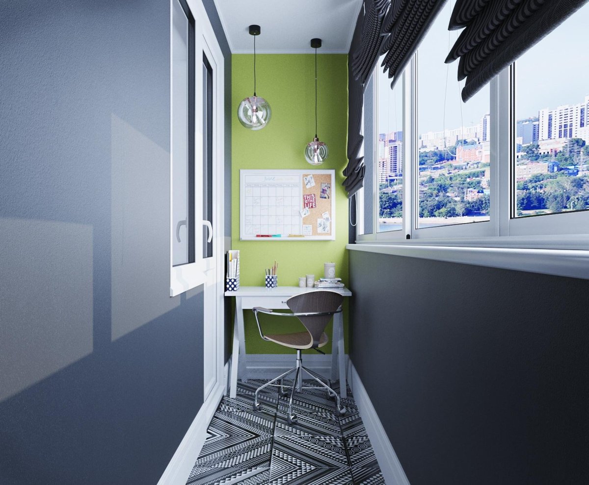 Покраска балкона