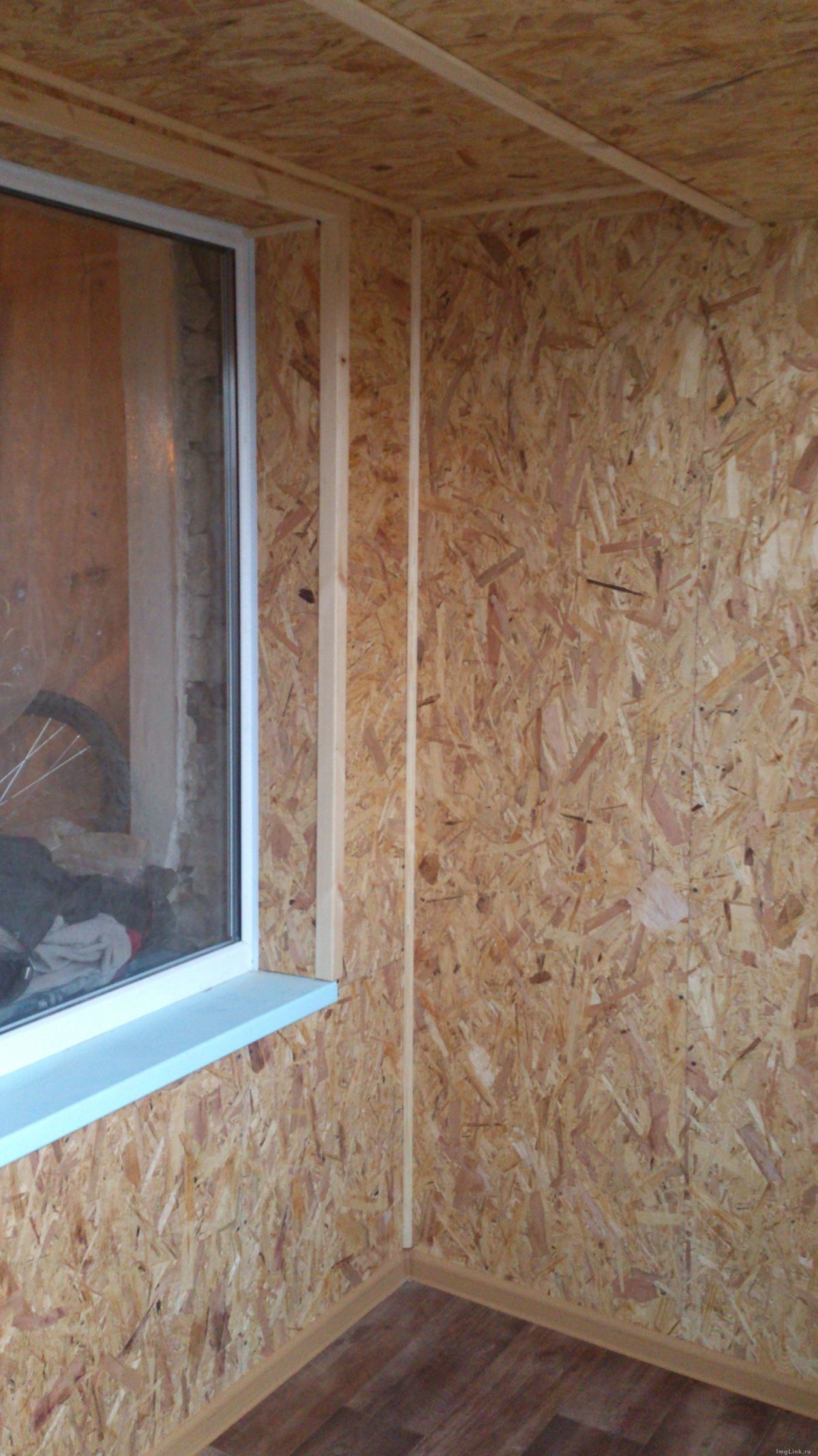 Обшивка балкона ОСБ