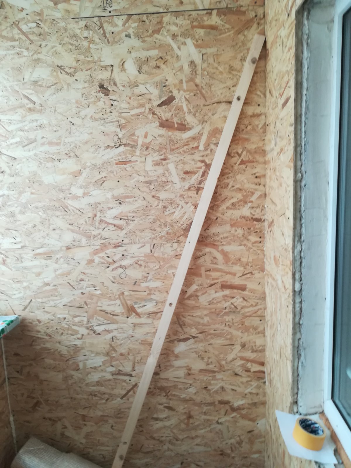 Отделка стен ОСП панелями