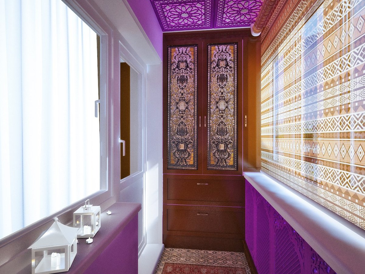 Фрески на балкон интерьер камня