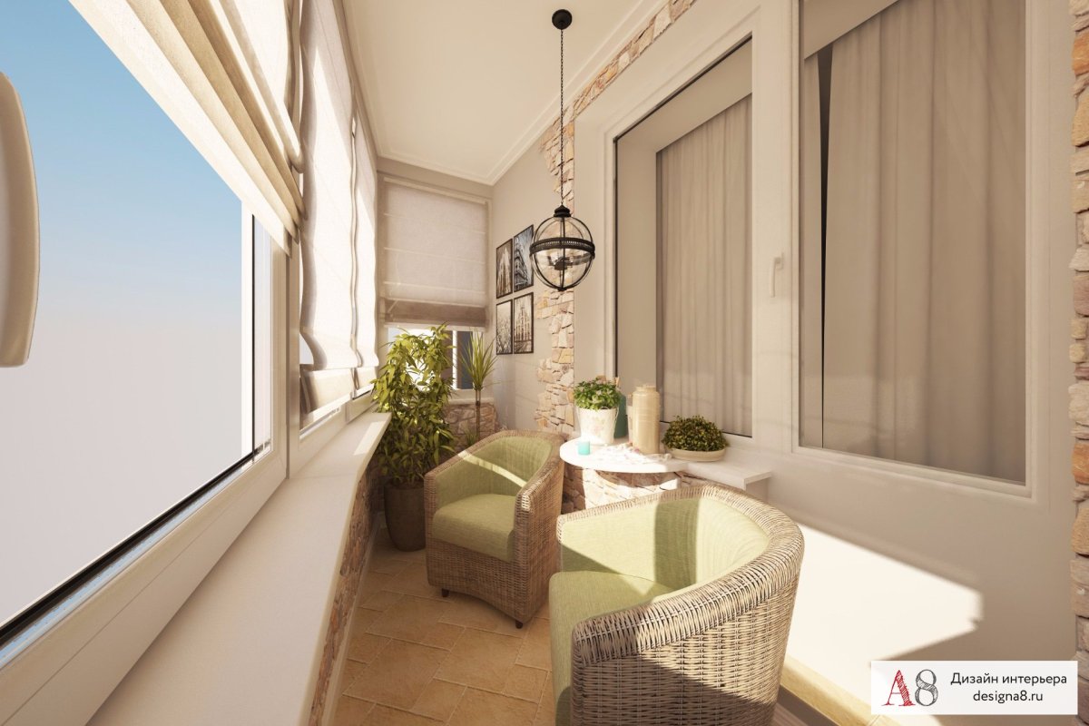 Планировка балкона 5 кв.м