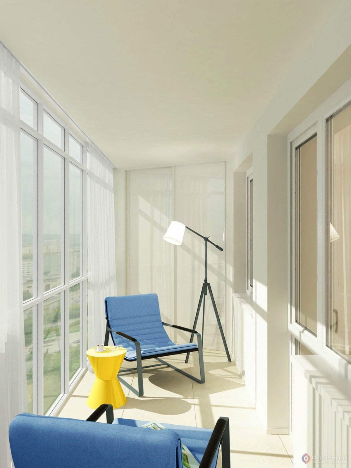 Желтый цвет в интерьере