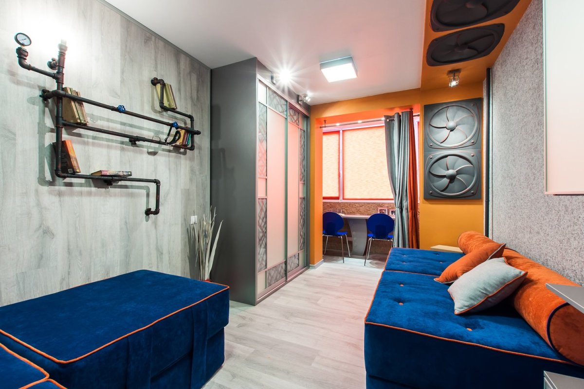 Интерьер детской 9 кв.м