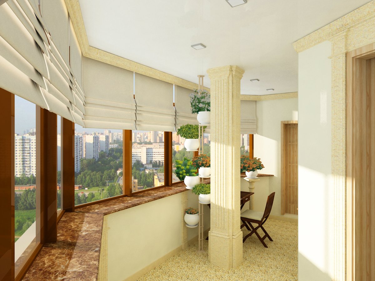 Лоджия в частном доме