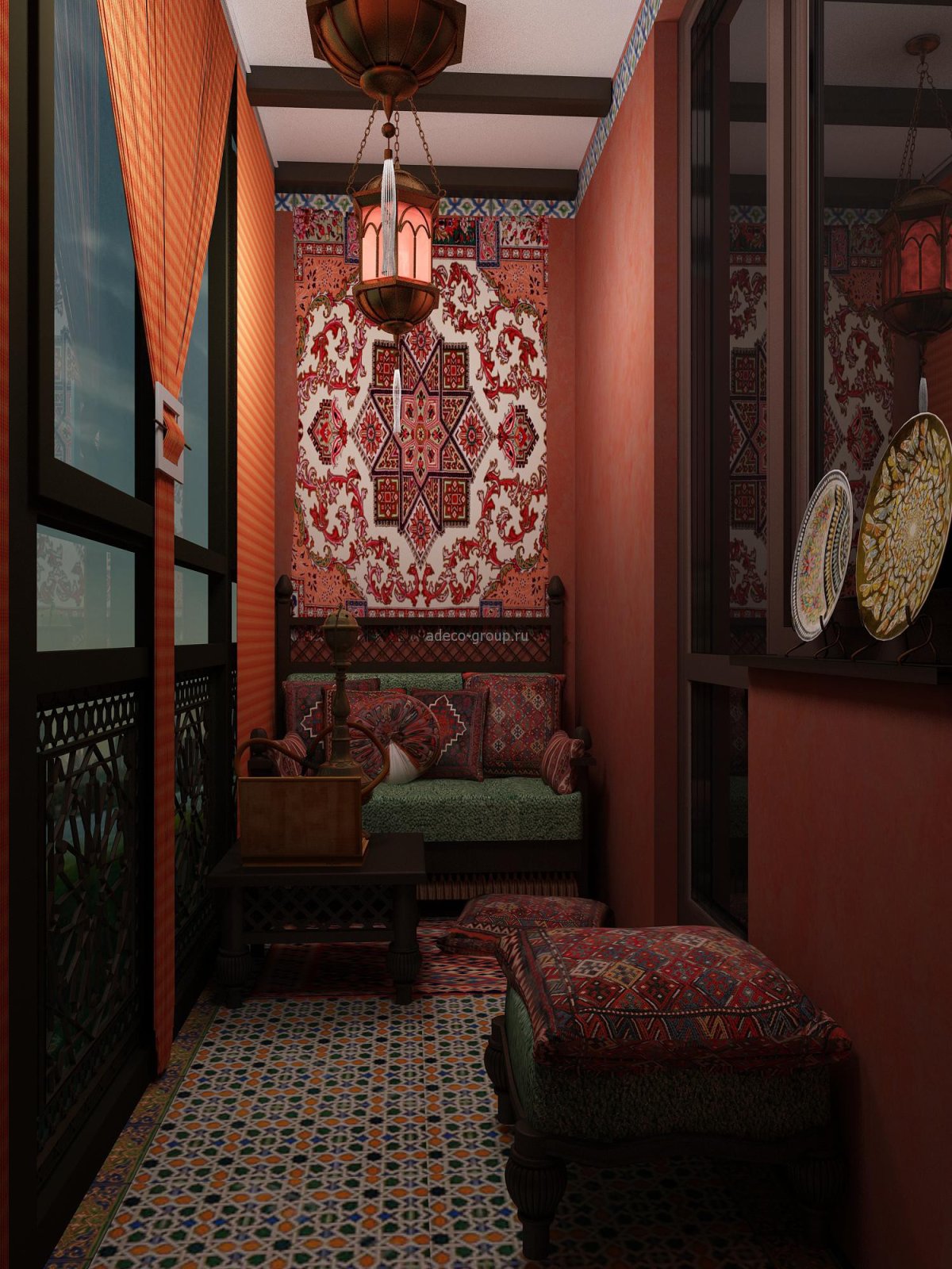 Балкон в Восточном стиле