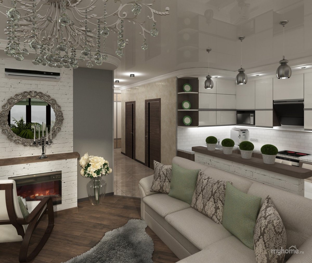 Проект кухни-гостиной